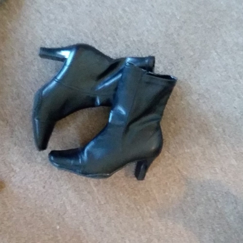 Aerosoles, Black, Leather Boots